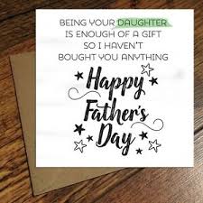 Details About Funny Fathers Day Card Daughter Enough Of Gift Rude Naughty Cheeky Joke Dad F17