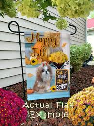 Westie Painting Fall Garden Flags Dog
