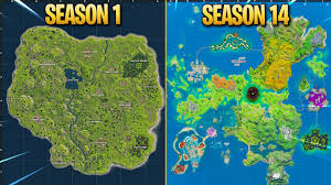 This map is extracted from ign interactive map. Evolution Of Fortnite Map Chapter 1 Season 1 Chapter 2 Season 4 Youtube