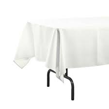 Plastic Table Cover Rectangle White