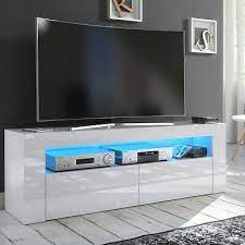 tv stand modern high gloss matt white