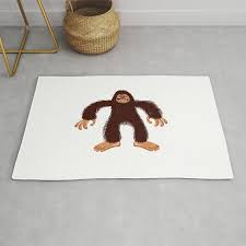 angry bigfoot rug by mario s society6