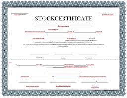 12 Plus Amazing Stock Certificate Templates Calypso Tree