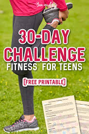 fitness challenge printable