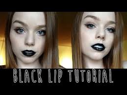 black lips tutorial no lipstick