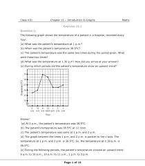 Ncert Solutions For Class 8 Maths Chapter 15 Introduction To Graphs