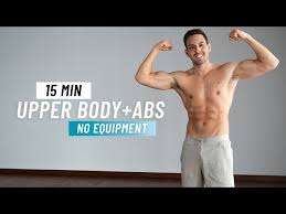15 min upper body abs workout no