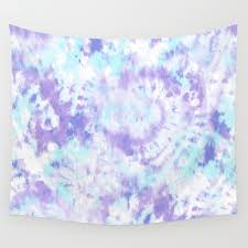 Blue And Purple Tie Dye Wall Tapestry