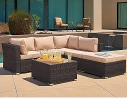 Suncrown Grey Patio Furniture Sectional