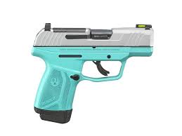 ruger max 9 9mm pistol turquoise silver