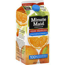 minute maid premium orange juice 100