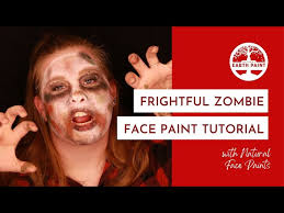 zombie face paint natural face paint