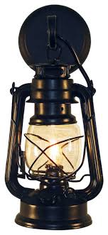 rustic lantern wall mounted light