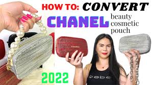 chanel 2022 holiday tweed make up bag