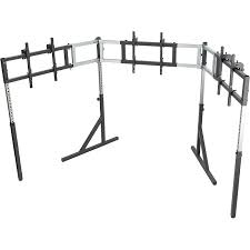 triple monitor tv floor stand for sim