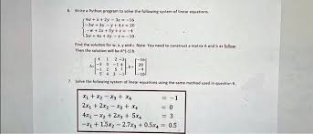 Linear Equations 4w