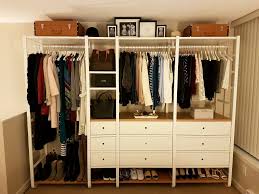 Begin your day in a relaxing way with functional storage solutions in the home, be it small or big, open or closed. The Lovely Ikea Elvarli Open Wardrobe All Of My Clothing Shoes And Bags In Open Wardrobe Elvarli Ikea Closet Designs