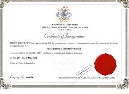 Certificate Of Incorporation Trident Crypto Index Fund Medium