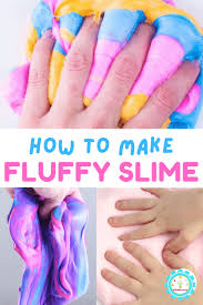 make fluffy slime without contact solution
