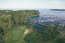 View of Hole #16 green and marina - Picture of Sound Golf Links at ...
