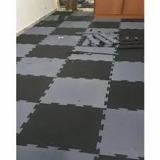 gym interlocking rubber floor tiles at