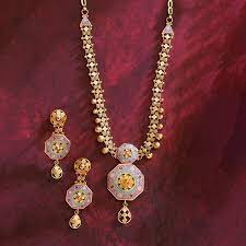 22k 18k gold jewelry sets for bride