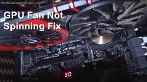 computer gpu fans not spinning quick