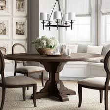 What is an extension dining table? Farmhouse Rustic Round Dining Tables Birch Lane