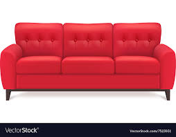 red leather sofa realistic royalty free