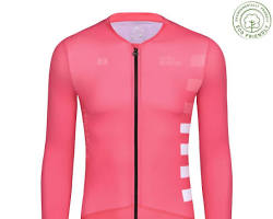 Image of Longsleeve pink cycling jersey