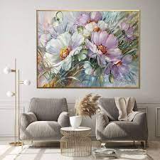 Large Flowers Oil Painting Original