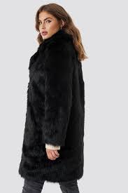 Black Faux Fur Coat Fur Coats