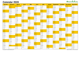Here's a set of free printable 2021 vertical calendar strips for your bullet journal. 2020 Blank Calendar Landscape Orientation Free Printable Templates Free Download Distancelatlong Com
