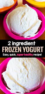homemade frozen yogurt just two