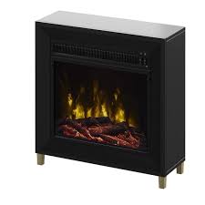 Wall Mantel Electric Fireplace Black