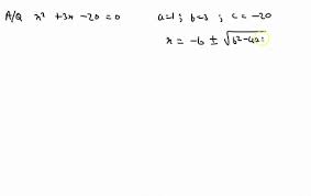 Quadratic Formula Simplify Solutions