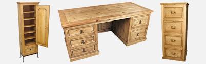 Whether you're freelancer or you like to work from the comfort of your home, a work desk if your work involves a desktop, then an executive desk or a computer desk will work for you. Mexican Rustic Pine Office Furniture And Office Accessories