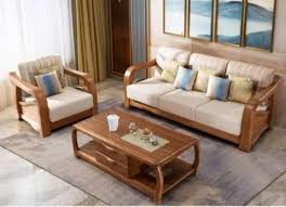 antique designer wooden sofa set for