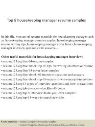 Housekeeping Manager Cover Letter Sample   LiveCareer VegavoilesauSud votre professionnel pour la r  alisation de voiles    
