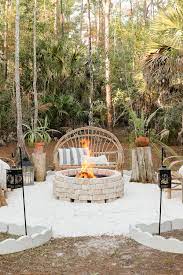 Diy Rustic Fire Pit In The Woods