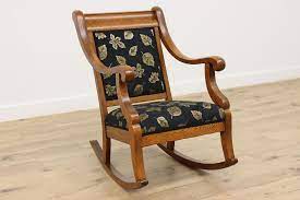 antique oak rocking armchair