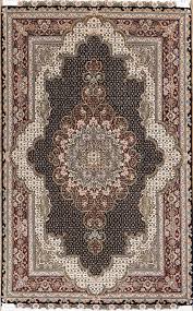 black area rugs persian tabriz black