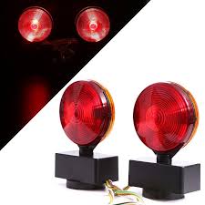 Led Super Bright Magnetic Tow Lights Kit For Auto Truck Rv Trailers Hitch Carriers