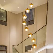 Bulbs Gold Led Ceiling Lamp For Stair