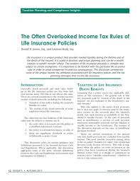 Does life insurance count as income. The Often Overlooked Income Tax Rules Of Life Insurance Policies