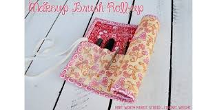 makeup brush roll up free sewing