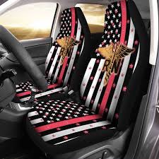 Rn Nurse Car Seat Covers Custom Us Flag