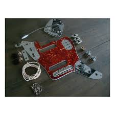 To wire a jazzmaster, you need to assemble quite a collection of parts. Jaguar Replacement Hardware Pickguard Wiring Kit Red Tortoise