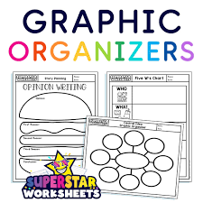 graphic organizers superstar worksheets