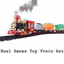 Buy Train Toy Set With Real Steam Authentic Lights And